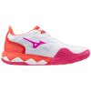 Boty Mizuno WAVE ENFORCE TOUR AC White / Radiant Red / Fuchsia Purple