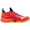 Boty Mizuno WAVE DIMENSION Radiant Red / White / Carrot Curl