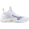 Boty Mizuno WAVE MOMENTUM 3 MID White / Navy Peony / Peach Parfait