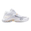 Boty Mizuno WAVE LIGHTNING Z8 MID White / Navy Peony / Peach Parfait