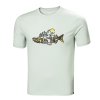 Pánské triko Helly Hansen F2F Organic Cotton T-shirt 63089-428 zelená světlá