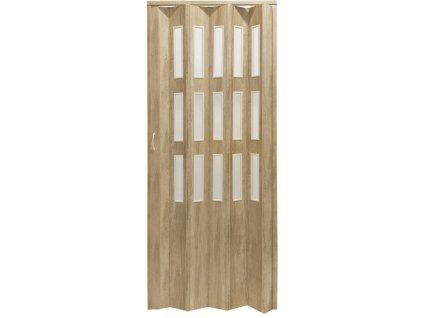 Kit DORA 87x200 cm - 49 Sonoma Eiche, 3 Glasreihen