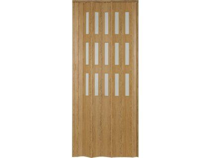 Kit DORA 87x200 cm - 45 Buche rustikal, 3 Glasreihen