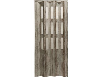 Kit DORA 87x200 cm - 42 Eiche Sheffield, 3 Glasreihen