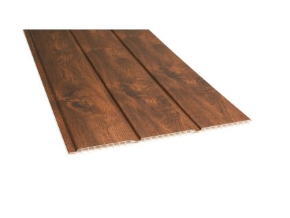 Plastic cladding with window foil - walnut