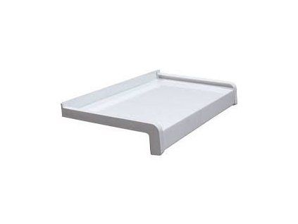 Aluminium bent windowsill - white - 195 x 1480 mm