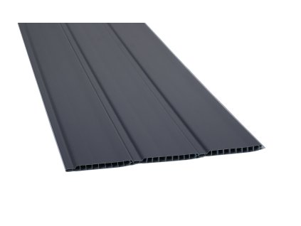 Plastic cladding with window foil - anthracite
