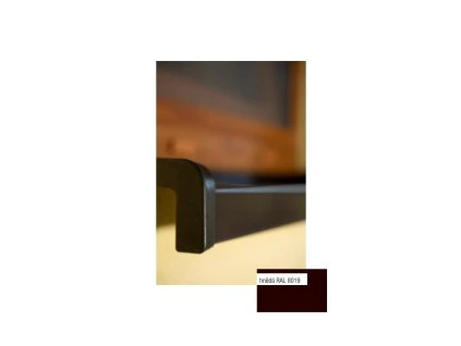 Aluminium bent windowsill (nose 25 mm) - BROWN