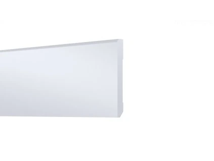 Skirting board STIQ 80x10 mm, white - 2.4 m