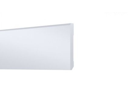 Sockelleiste STIQ 80x10 mm, weiß - 2,4 m