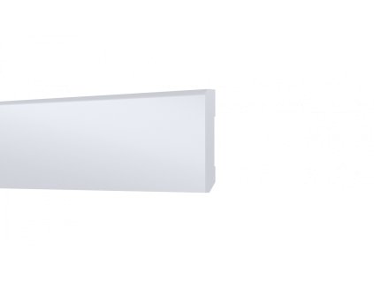 Skirting board STIQ 60x10 mm, white - 2.2 m