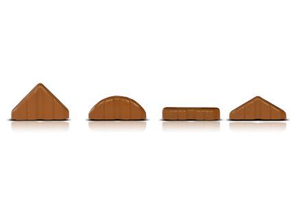 Zaunlatten-Abdeckung - helles Holz