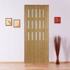 Kit DORA 87x200 cm - 45 Buche rustikal, 3 Glasreihen