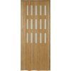 Kit DORA 87x200 cm - 45 Buche rustikal, 3 Glasreihen