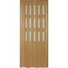 Kit DORA 87x200 cm - 45 Rustic beech, 3 rows of glass