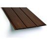 Kunststoffpaneel - dunkles Holz