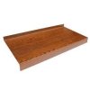 Aluminium bent windowsill - golden oak - 165 x 730 mm