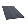 Plastic cladding with window foil - anthracite