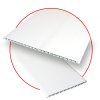 Plastic cladding 16 cm - white