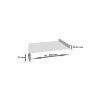 Aluminium bent windowsill (25 mm nose) - WHITE