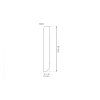 Sockelleiste STIQ 80x10 mm, weiß - 2,4 m
