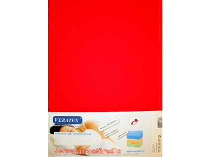 222004 jersey prosteradlo na masazni luzko 60x190 cm c 18 cervena