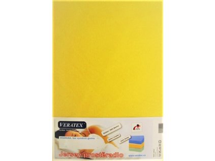 217537 jersey prosteradlo postylka 60x120 cm c 6 str zluta
