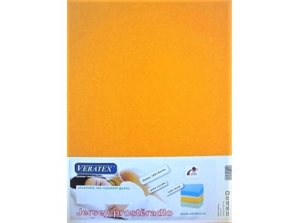 217426 jersey prosteradlo postylka 60x120 cm c 7 syte zluta