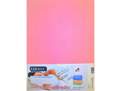 217540 jersey prosteradlo postylka 60x120 cm c 8 ruzova