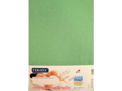 217591 jersey prosteradlo postylka 60x120 cm c 12 str zelena