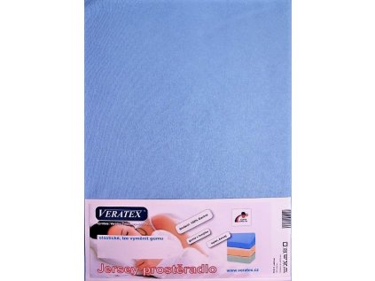 217438 jersey prosteradlo postylka 60x120 cm c 21 sv modra
