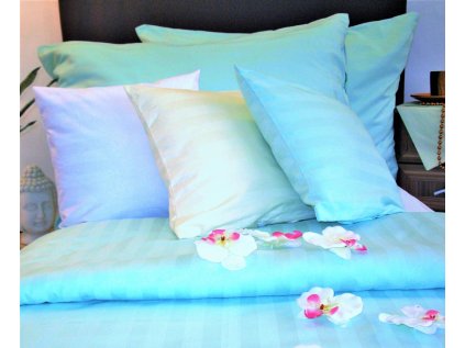 224296 damaskove povleceni atlasgradl 2x70x90 220x200 prouzek sv zeleny