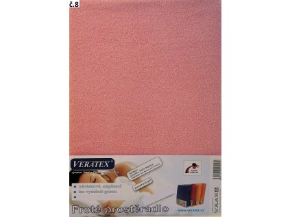 216946 frote prosteradlo 120x220 cm c 8 ruzova