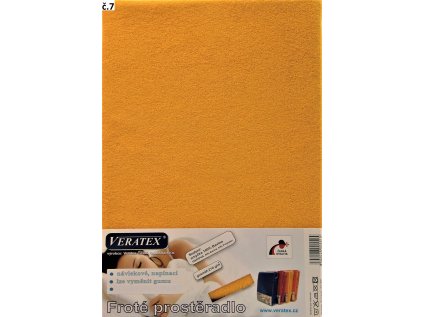 220555 frote prosteradlo do kocarku 35x75cm c 7 syte zluta