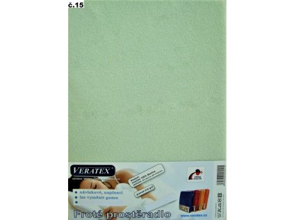 220672 frote prosteradlo do kocarku 35x75cm c 15 sv zelene