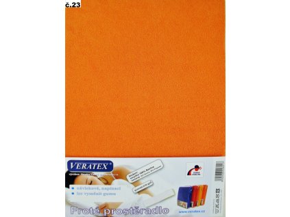 220753 frote prosteradlo do kocarku 35x75cm c 23 oranzova