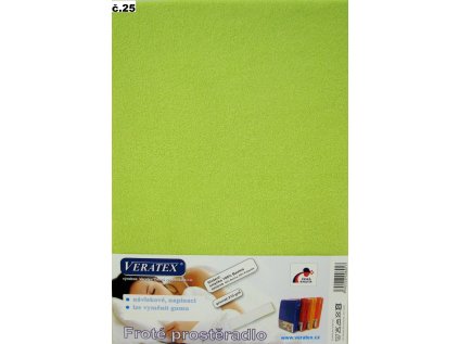 220747 frote prosteradlo do kocarku 35x75cm c 25 zlutozelena