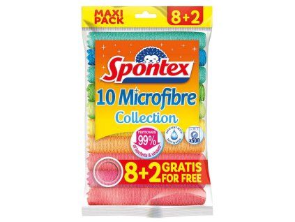 Utierky Spontex Microfibre 8 + 2 ZDARMA