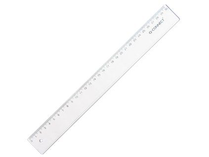Pravítko Q-CONNECT 30cm transparentné