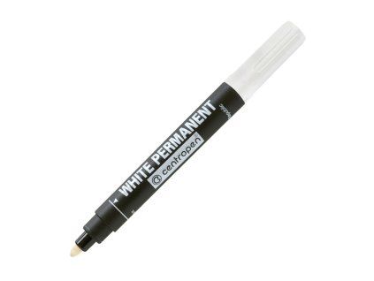 Permanentný popisovač Centropen 8586 biely