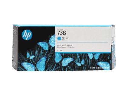 HP 738 300 ml Cyan 0b