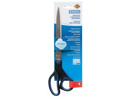 Nožnice DONAU Soft grip 25cm modré