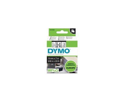 Samolepiaca páska Dymo D1 9 mm biela/čierna