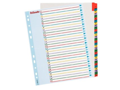Kartónový rozraďovač Esselte ProjectPro 1-31 maxi