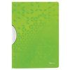 Obal s klipom plastovým Leitz WOW zelený