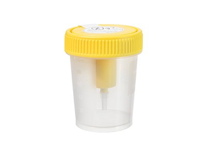 Odběrový kontejner na moč 100 ml s adaptérem, sterilní