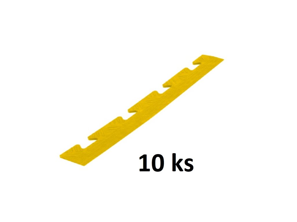 Lišta F/K Relief design žlutá 480 x 51 x 8 mm 10ks