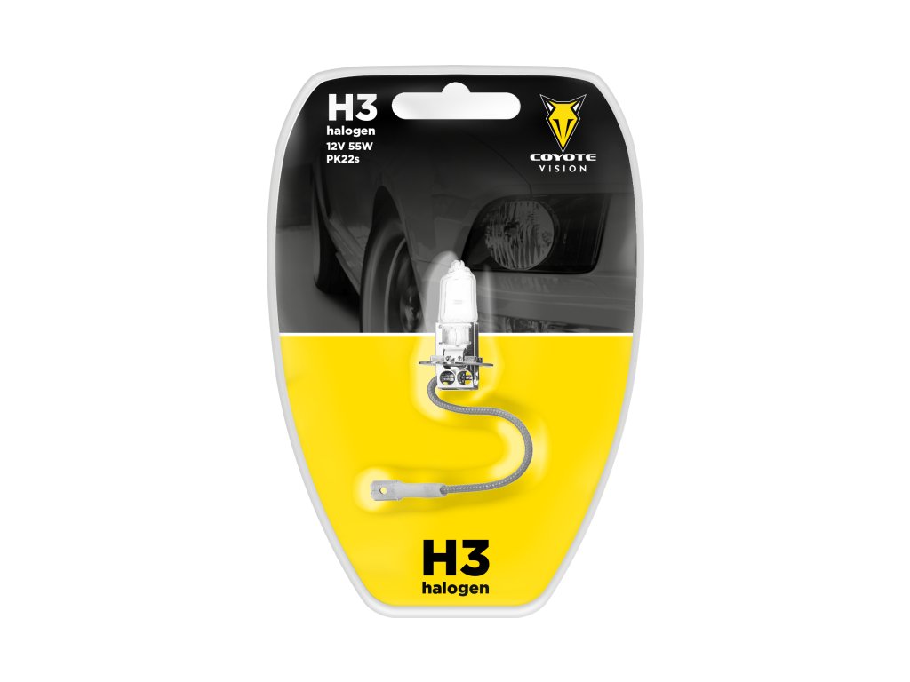 Žárovka 12V H3 55W COYOTE VISION blistr