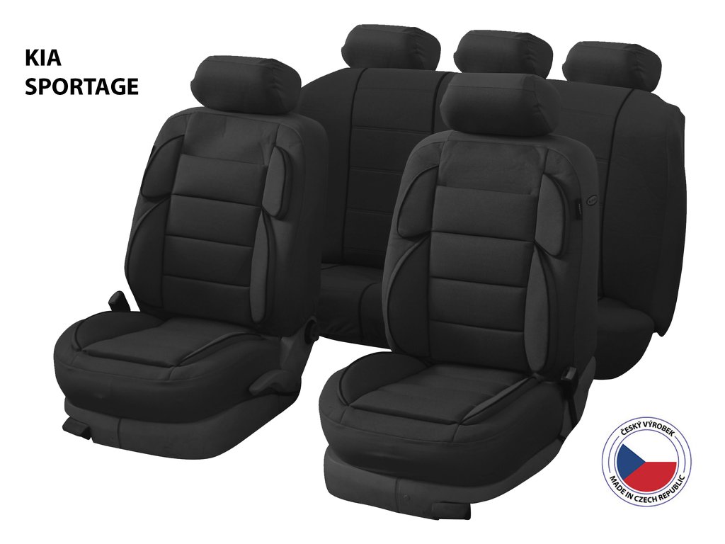Autopotahy Perfetto YL Kia Sportage černá