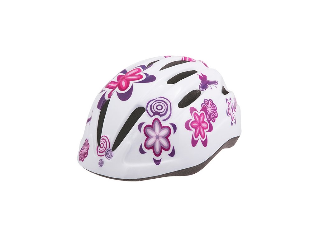 Dětská cyklistická přilba WISTA HardShell bílá/růžová XS/S (48-52cm)
